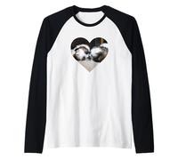 Puppy Love Shih Tzu First Kiss Raglan Baseball Tee
