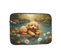 Puppy Lying On The Water'S Edge Laptop Inner Bag 13 Inch Laptop Sleeve Case Briefcase Carrying Laptop Cover
