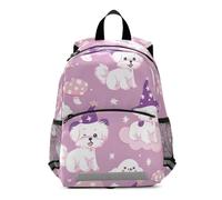 Puppy Magic Hat Pattern Kids Backpack for Toddlers, Kid's Backpack for Boys Girls, Kindergarten Preschool Nursery Travel Bag