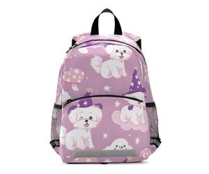 Puppy Magic Hat Pattern Kids Backpack for Toddlers, Kid's Backpack for Boys Girls, Kindergarten Preschool Nursery Travel Bag