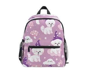 Puppy Magic Hat Pattern Toddler Backpack, Boy Backpack Preschool Bag Kindergarten Schoolbag Nursery Travel Bag for Girl
