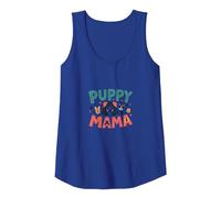 Puppy Mama: Adorable Dog Mom Tribute for Pet Lovers Tank Top, Women, Royal Blue, S