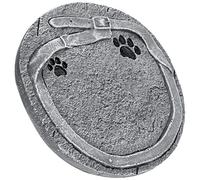 Puppy Memorial Grave Urns Pet Memorial Garden Cat Dog Pee Neutraliser Outdoor Square Golden Dog Memorial Plaque Lawns Commemorative Dog Sympathy Picture Frame Grey Synthetic Resin