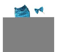 Puppy Mermaid Outfit,Dog Cosplay Costume with Bow Headband and Halter Neck Top - Kitten Outfit for Puppy and Cats, Creative Funny Photo Props