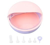 Puppy Milk Feeder Bowl Multi Nipples Easy to Clean Anti Flatulence Pet Milk Feeding Station for Kittens Puppies Small Pets Plastic 10 x 5cm (Roseate)
