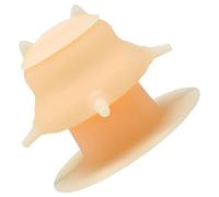 Puppy Milk Feeder, Orange Silicone Bionic Pet Nursing Bottle with 4 Dummy Nipples, 7.77 fl oz Capacity, Cat Head Design, 4.3 x 5.3 x 5.3 in for Little Puppies, Kittens & Small Animals