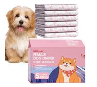 Puppy Nappies - Pack of 10 Highly Absorbent Nappies for Dogs - Comfortable and Leak-Proof with Elastic Fit for House Cleaning and Accident Prevention