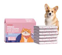 Puppy Nappies - Pack of 10 Super Absorbent Dog Wraps | Leak-proof Elastic Bandage for Recovery Rehab Travel and Accident Protection at Home