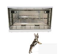 Puppy Nebulization Box Dog and Cat Oxygen Therapy Box, Kitten Nebuliser Box Pet Atomization Nursery Incubator, Pet Incubation Brooder for Pet Cough Breathing Treatment D-small