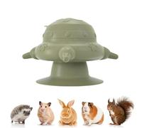 Puppy Nursing Bottles Soft Silicone Biomimetic Milk Feeders Bowl with 4 Nipples for Small Animal Kittens Ferret Guinea Pig Squirrel (Grey)