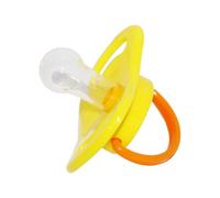 Puppy Pacifie Pet Dog Silicone Pacifier Toy Puppy Calming Chews For Dog Cat Silicone Pacifier Accessories For Dog Cat (Standard Version: Green+Blue+Yellow) BZa418 (Yellow, 5.5x3.8x4cm)