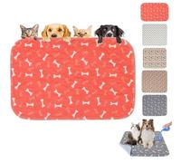 Puppy Pad - The Last Pee Pad You'll Get, Anti-Slip Pet Training Pads for Home Washable Reusable Puppy Training Pades Puppys Pads for Dogs to Pee, Leak-Proof, Non-Slip (Red,M)