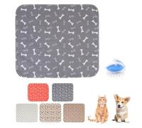 Puppy Pad with Pheromones, Washable PuppyPad Pee Pads for Dogs, Reusable Leak & Odor Proof, Non-Slip Base with 4-Layer Protection (Grey, M(70*80cm))