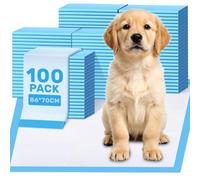 Puppy Pads Extra Large 86 x 70 cm Training Pads Pack of 100, Dog Pads, 6 Layers Design with Leak-Proof Quick-Dry Anti Slip, Pee Pads for Dogs Potty Training