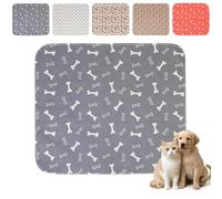 Puppy Pads with Pheromones,Washable Pee Pads for Dogs,Reusable Pee Pads for Dogs,Waterproof and Leak-Proof,Non-Slip Base Training Pads Suitable for Home,Travel and Dog Crates(Gray,M)