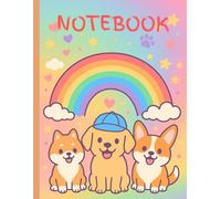 Puppy Pals Notebook: Adorable Dog Lover's Journal for Drawing, Writing and Doodling - 110 Pages of Kawaii Fun for Children