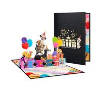 Puppy Party 3D Pop Up Birthday Card with Hidden Gift Card Slot