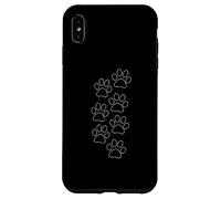 Puppy paws dog prints dad pup mom good boy new rescue Case for iPhone XS Max