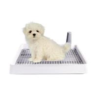 Puppy Pee Pad Holder - Canine Toilet, Grid Pad Frame, Leak Control Training Base, Pet Waste Management Accessory | for Young Dogs Indoor Learning Living Space Cleanliness Routine Care