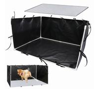 Puppy Pee Pad Holder with High Walls - Large Splash Guard for Cat Litter Tray | Easy Clean 600D Waterproof Potty, One Adjustable Pet Toilet Fence for Indoor and Outdoor Use