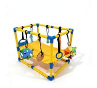 Puppy Play Gym, Dog Play Gym With Hanging Toys & Hammock Sturdy Pvc Puppy Playground, Interactive Dog Activity Toys, 23.62×15.75×16.93 Inch.