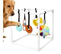 Puppy Play Scaffolding with 5 Toys, Activity Centre and Interactive Dog Kennel, Dog Playground Equipment, for Training, Calming, Indoor Floor Play & Against Boredom in the House