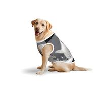 Puppy Playing in The Snow Dog Pure Cotton Tshirts for Medium & Large Dogs,Breathable Stretchy Tank Top Sleeveless Vest Tee Shirt