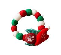 Puppy Plush Collar Necklace, Pet Collar with Plush Balls | Dog Collar with Christmas Plush Ball | Pet Supplies Decoration for the