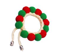 Puppy Plush Collar Necklace, Soft Adjustable Kitten Choker, Pom-Pom Dog Collar Pet Supplies, Colorful Cat Accessories Neck Decor for Kitten, Small Animals