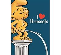 Puppy Postcard The Smurfs, I Love Brussels (10x15cm)