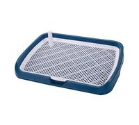 Puppy Potty, Indoor Dogs Tray Pot, Mesh Training Pots with Removable Column, Pets Litter Boes for Balconies Apartments Durable Fast Cleaning(Blue)