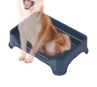 Puppy Potty - Puppy Toilet Tray, Stainless Steel Mesh Dog Potty Training Dog Potty Potty, Anti-Trample Potty Pad, Portable Toilet Tray with Fence for Puppies & Small Dogs