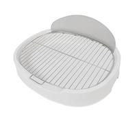 Puppy Potty Training Tray, Dog Toilet with Urination Guard, Open Layout, Easy Access, Suitable for Small Adult Dogs 1.5-6kg, Medium Sized Puppies, Specific Waste Training Area
