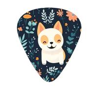 Puppy Print Printed pick set - 12 pieces, thin, medium and thick guitar picks, suitable for guitar, bass, electric guitar and ukulele