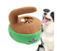 Puppy Puzzle Toys - Puppy Puzzles Dog Toys with Curling Puck Shape | Dog Stimulation Toys With Sound, Dog Plush Toy for Home, Indoor, Pet