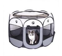 Puppy Run 74 x 74 x 43 cm - Puppy Playpen Foldable Playpen for Dogs & Cats - Rabbit Enclosure & Rabbit Enclosure - Safe Small Animal Playpen for Home & Outdoor Use