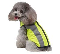 Puppy Safety Vest - Adjustable Dog Safety Service Vest, Reflective Pet Night Clothing, Hi-Vis Dog Jacket Complete with Thermal Lining, Glowing Jacket for Walking Jogging or Training