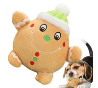 Puppy Santa Penguin Plush Breathable Dog Squeaky Interactive Chew Toys | Pet Teething Plush Puppy Chew Toy Squeaky Interactive Breathable Puppy Teething Plush Small Medium for Cats Pets