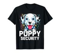 Puppy Security Adult Dog Catcher Costume Dalmatian Halloween T-Shirt