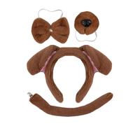 Puppy Set - Adult Dog Attire, Adjustable Animal Tail Dress | Soft Blanket Food Bowls, Playtime Growing Young Dogs, Provides Comfort Security, Ensures Happy Development, Cozy Fabric Diverse Utility