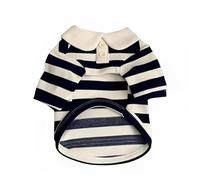 Puppy Shirts for Small Dogs Striped Apparel with Collar