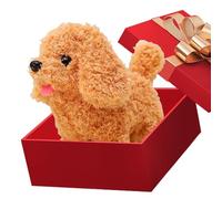 Puppy Simulation Plush Toy - 8" Robotic Walking Dog, Barking and Wagging Pet | Interactive Animal Companion for Boys and Girls, Home, Travel, Kindergarten, The