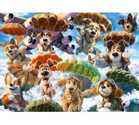 Puppy Skydiving Jigsaw Puzzles for Adults 1000 Jigsaws