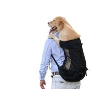 Puppy Sling,Cat Sling Breathable Pet Dog Carrier Bag For Large Dogs Golden Retriever Bulldog Backpack Adjustable Big Dog Travel Bags Pets Products(Black,M)