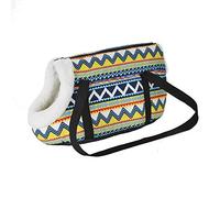 Puppy Sling,Cat Sling Classic Pet Carrier For Small Dogs Cozy Soft Puppy Cat Dog Bags Backpack Outdoor Travel Pet Sling Bag Chihuahua Pug Pet Supplies(With fur,40 x 18 x 20 CM)