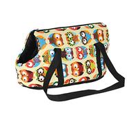 Puppy Sling,Cat Sling Classic Pet Carrier For Small Dogs Cozy Soft Puppy Cat Dog Bags Backpack Outdoor Travel Pet Sling Bag Chihuahua Pug Pet Supplies(Silver,50 x 23 x 28 CM)
