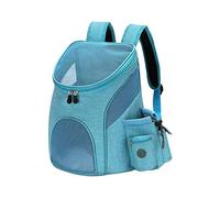 Puppy Sling,Cat Sling Portable Mesh Dog Bag Breathable Dog Backpack Large Capacity Cat Carrying Bag Portable Outdoor Travel Pet Carrier(Light blue,Samll)