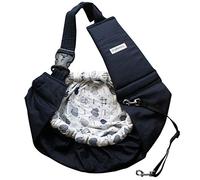 Puppy Sling, OrgMemory Adjustable Pet Carrier, Small Dog Cat Outdoor Shoulder Dog Papoose (Heart Shaped)