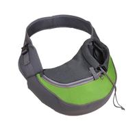Puppy Sling Small Cat Carry Bag, Shoulder Bag, Dog Carry Bag, Transport Bag for Pets, Sling for Outdoor Travel, Walking and Excursions, Maximum Load 11 kg, L, Green