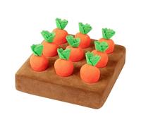Puppy Snuff Mat - 86G 19.5 X 19.5 Cm | Slow Feeding Mat For Cat Carrot | Interactive Food Search Toy | Flannel Pearl Cotton Puzzle | Feeding Game P